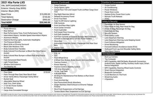 Gravity Gray 2021 Kia Forte LXS