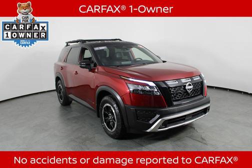 Scarlet Ember Tintcoat/Super Black 2024 Nissan Pathfinder Rock Creek 4WD