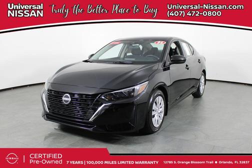 Super Black 2025 Nissan Sentra S