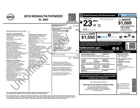 2018 Nissan Pathfinder SL