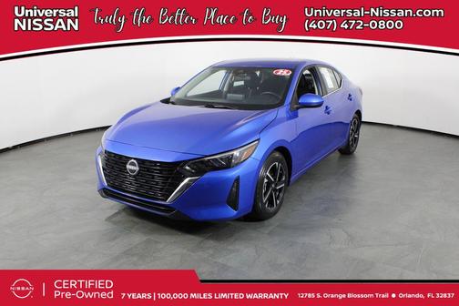 Electric Blue Metallic 2025 Nissan Sentra SV