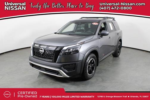 Gun Metallic 2023 Nissan Pathfinder Rock Creek 4WD