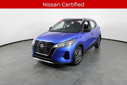 Electric Blue Metallic/Super Black 2023 Nissan Kicks SV