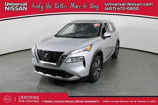 Brilliant Silver Metallic 2021 Nissan Rogue Platinum