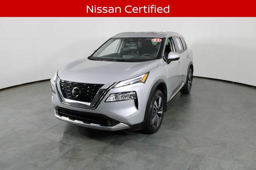 Brilliant Silver Metallic 2021 Nissan Rogue Platinum