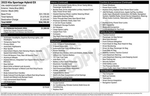 2023 Kia Sportage Hybrid EX
