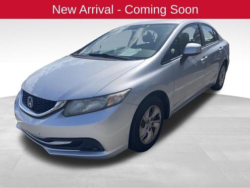 Alabaster Silver Metallic 2013 Honda Civic LX
