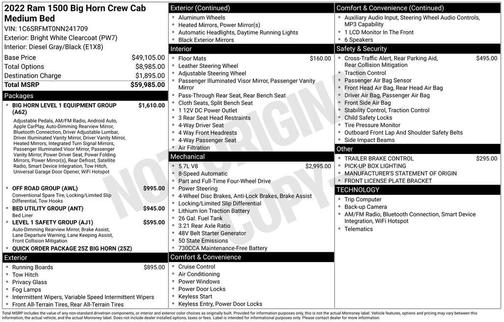 Bright White Clearcoat 2022 RAM 1500 Big Horn/Lone Star