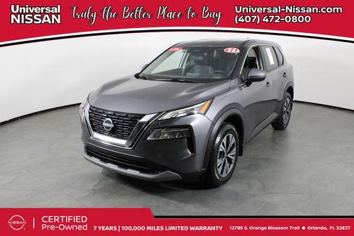 Gun Metallic 2022 Nissan Rogue SV