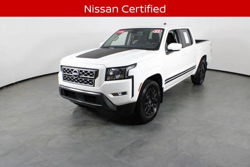 Glacier White 2023 Nissan Frontier SV