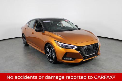 Monarch Orange/Super Black 2021 Nissan Sentra SR