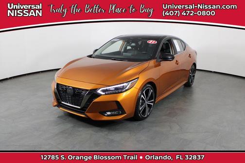 Monarch Orange/Super Black 2021 Nissan Sentra SR