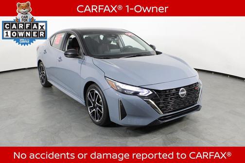 Atlantic Gray Metallic/Super Black 2024 Nissan Sentra SR