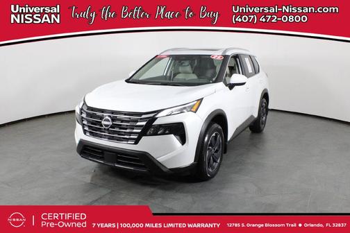 Everest White Pearl 2025 Nissan Rogue SV