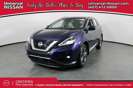 Deep Ocean Blue Pearl 2024 Nissan Murano Platinum FWD