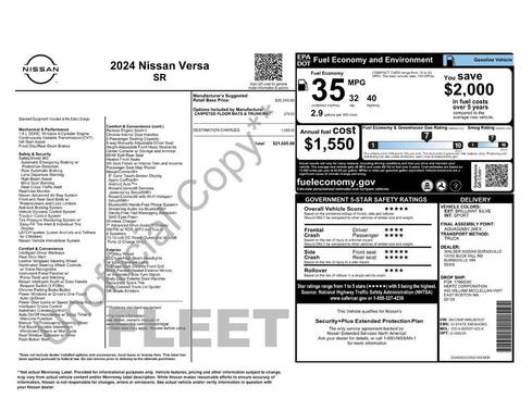 Brilliant Silver Metallic 2024 Nissan Versa 1.6 S