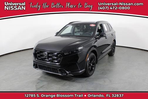 Crystal Black Pearl 2025 Honda CR-V Hybrid Sport AWD