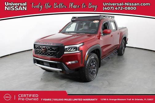 Cardinal Red Metallic Tricoat 2024 Nissan Frontier PRO-4X