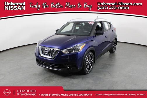 Deep Blue Pearl/Fresh Powder 2020 Nissan Kicks SV