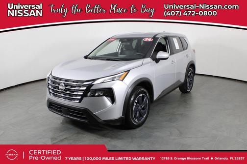 Brilliant Silver Metallic 2024 Nissan Rogue SV
