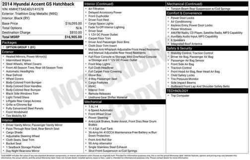 2014 Hyundai Accent GS