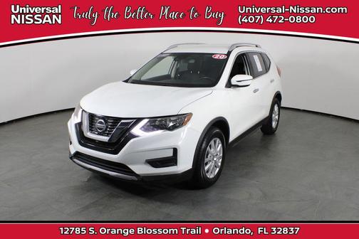 Glacier White 2020 Nissan Rogue SV