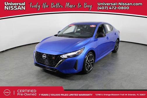 Electric Blue Metallic 2025 Nissan Sentra SR