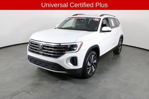 Pure White 2025 Volkswagen Atlas 2.0T SE w/Technology