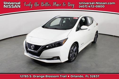 Pearl White 2018 Nissan Leaf SV