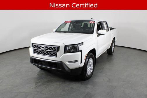 Glacier White 2024 Nissan Frontier SV