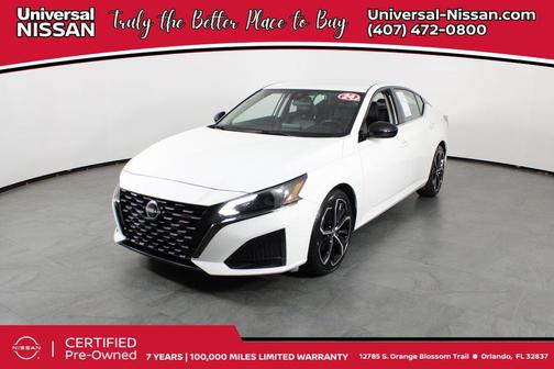 Glacier White 2024 Nissan Altima SR FWD