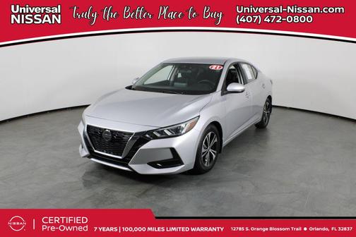 Brilliant Silver Metallic 2021 Nissan Sentra SV