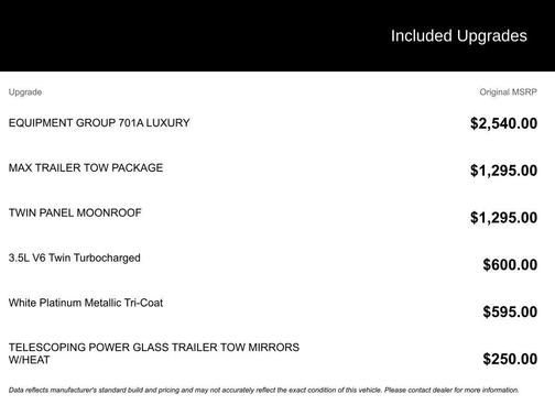 WHITE PLATINUM METALLIC TC 2018 Ford F-150 Platinum