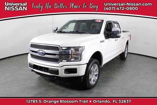 WHITE PLATINUM METALLIC TC 2018 Ford F-150 Platinum
