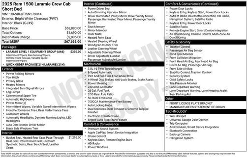 2025 RAM 1500 Laramie
