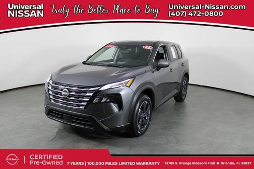 Gun Metallic 2025 Nissan Rogue SV
