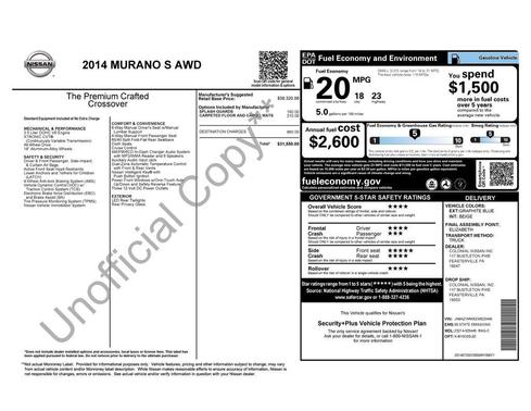 2014 Nissan Murano S