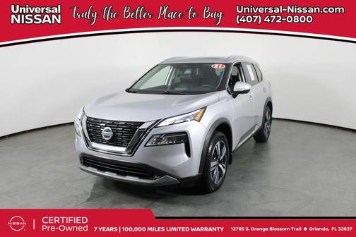 Brilliant Silver Metallic 2021 Nissan Rogue SL