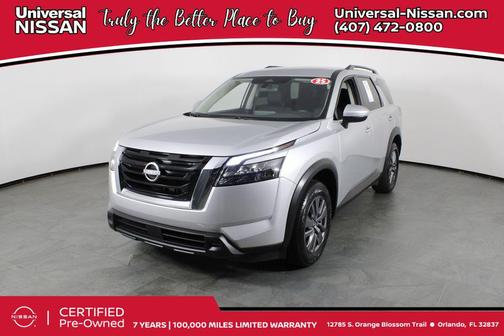 Brilliant Silver Metallic 2025 Nissan Pathfinder SV FWD