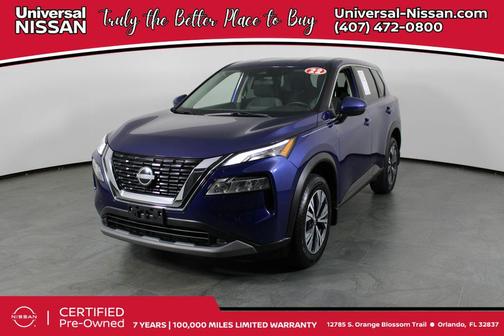 Caspian Blue Metallic 2022 Nissan Rogue SV