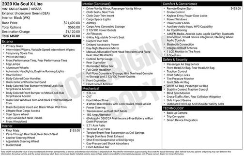 Undercover Green 2020 Kia Soul X-Line