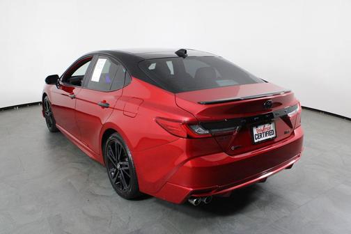 Supersonic Red/Midnight Black Metallic 2025 Toyota Camry XSE