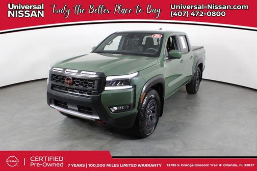 Tactical Green Metallic 2025 Nissan Frontier PRO-X