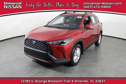 Barcelona Red Metallic 2022 Toyota Corolla Cross LE