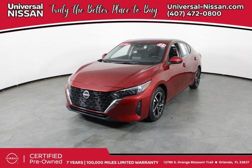 Scarlet Ember Tintcoat 2024 Nissan Sentra SV