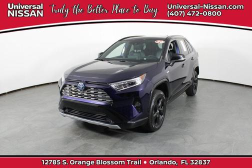 Blue Print w/Midnight Black Roof 2020 Toyota RAV4 Hybrid SE