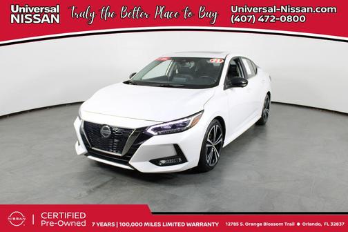 Aspen White Tricoat 2023 Nissan Sentra SR