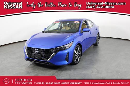 Electric Blue Metallic 2024 Nissan Sentra SV