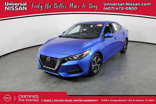 Electric Blue Metallic 2023 Nissan Sentra SV