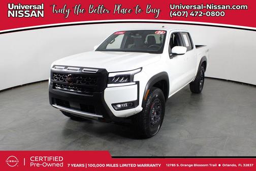 Glacier White 2026 Nissan Frontier PRO-4X